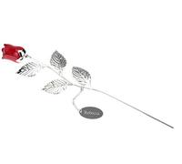 Go Find A Gift Personalised Engraved Silver Plated Red Rose - 32cm