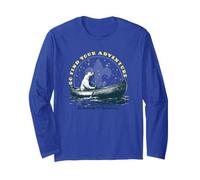 Go Find Your Adventure! Polar Bear, Stars & Canoe Scouting Long Sleeve T-Shirt