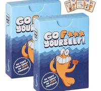 Go Fish Card Game - “Go Fish Yourself” Adult Party Edition, The Goes Fish Game of Life's Little Humiliations,Classic Interactive Fun for Family & Friends, Great Gift Idea (2PCS)