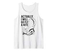 Go Fly A Kite Water Ocean Kitesurfer Tank Top