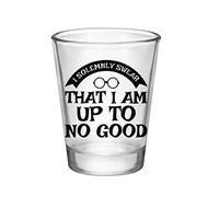 GO FROZEN Inspired by Harry Potter Shot Glass/Cup-I Solemnly Swear-Cool Shot Glasses for Men/Women-Mischief Managed-1.75 oz