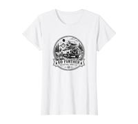 Go Further Overlanding Off-Road 4x4 Camping Adventure Value Graphic T-Shirt, Women, White, M