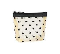 Go Gadgets Love Heart Flocking Mesh Makeup Bag Storage Bag Student Multifunctional Large Capacity Portable Breathable Bag with Zip Cyberskin Extensions, a, standard size