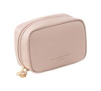 Go Gadgets Travel Makeup Bag, Cosmetic Bags for Women and Girls, PU Makeup Organizer Bag for Women, Purse for Toiletries, Accessories, Brushes Shortlist Beauty, pink, standard size