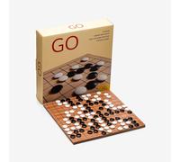 GO Game Set 22.5x22.5 cm Bamboo Colour Engineered Wooden Board 14 mm Diameter Double Convex Lens Shaped Pieces