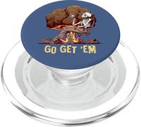 Go Get Em Bonesy Skeleton Nuke Mushroom Sarcastic Snarky PopSockets PopGrip for MagSafe