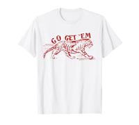 Go Get 'Em Tiger Distressed Graphic for Men Women T-Shirt