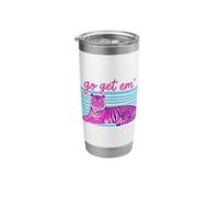 Go Get Em' Tiger Striped Stainless Steel Insulated Tumbler