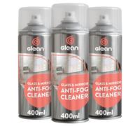 Go Glean Glean Glass Mirror Cleaner De-Misting Anti Static Spray - 400Ml - 3 Pack