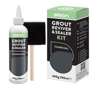 Go Glean Glean Grout Reviver & Sealer - Restore Repair Renew Tile - Charcoal - 250Ml