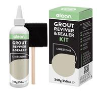 Go Glean Glean Grout Reviver & Sealer - Restore Repair Renew Tile - Limestone - 250Ml