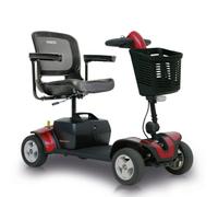 Go Go Elite Traveller Sport Mobility Scooter with EZ-Turn™ Technology, 37" Turning Radius, 4mph, Lightweight Travel Scooter, 4-Wheel Portable Design, 147kg Capacity (Red)