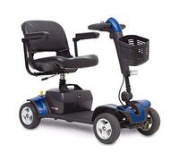 Go-Go Elite Traveller Sport Mobility Scooter with Wraparound Handles - Feather-Touch Disassembly - 23st Capacity (Blue)
