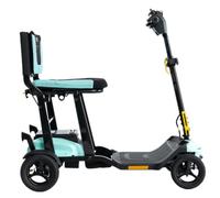 Go Go Super Portable Lightweight Folding Mobility Scooter - Lithium Battery, Airline-Approved, Compact Travel Scooter with Charge360 Fast Charger - Up to 10 Miles Range