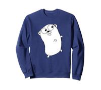 Go Golang Programming Language Logo Mascot Gopher T-Shirt Sweatshirt
