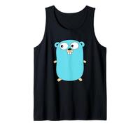 Go Golang Programming Language Logo Mascot Gopher Tank Top