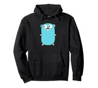 Go Gopher Tee - Fun and Iconic Developer GO lang Logo Design Pullover Hoodie