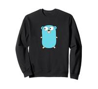 Go Gopher Tee - Fun and Iconic Developer GO lang Logo Design Sweatshirt