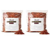 Go Gourmet Indian Chilli Flakes - Dried Crushed Chillies from India - Super Hot Pepper Seasoning to Add Heat to Sauces, Curries, Mexican Food and More - 250g Bulk Spices Pack for Food Pantry