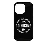 GO HIKING Funny A Bear Might Eat You Mountains Sarcasm Hike Case for iPhone 13 Pro