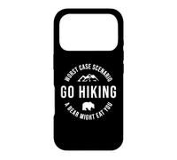 GO HIKING Funny A Bear Might Eat You Mountains Sarcasm Hike Case for iPhone 17 Pro