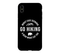 GO HIKING Funny A Bear Might Eat You Mountains Sarcasm Hike Case for iPhone XS Max