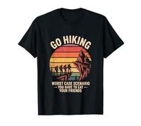 Go Hiking Worst Case Scenario Eat Your Friends T-Shirt