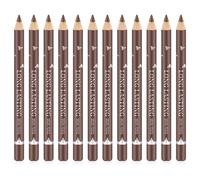 Go Ho 12 PCS Brown Eyebrow Eyeliner Pencils Makeup Pen Sweatproof Eye Brow Pencil Long-lasting Nice Color Eye Brow Gel Pen Makeup Brow Tint