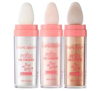 Go Ho 3 Colors Polvo De Hadas Shimmer Face Highlighter Powder Sticks,Body Glitter Highlighter Makeup,High Gloss Sparkle Loose Highlight Powder for Face Body Hair Party Makeup 01,02,03