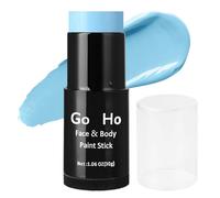 Go Ho Cream Sky Blue Blendable Stick(1.06 OZ),Light Blue Face Body Paint Stick Oil Professional Face Foundation for Halloween Costumes Cosplay SFX Makeup