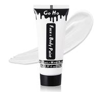 Go Ho Cream White Face Body Paint(2.37 oz),Water Based White Face Painting,Joker Clown Zombie Skeleton Makeup for SFX Cosplay Costumes Festivals Halloween Makeup