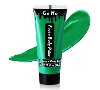 Go Ho Green Cream Face Body Paint,2.37 Oz(70ml) Water Based Green Face Painting for SFX Cosplay Costumes Festivals Halloween Makeup,St Patricks Day Accessories