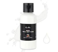 Go Ho Makeup Liquid White Face Body Paint(2.1 oz),White Makeup Water Based Face Paint and Body Paint for Special FX, Cosplay, and Halloween Makeup