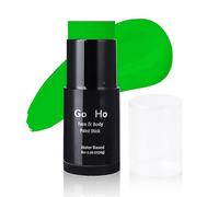 Go Ho Water Based Amazon Green Face Paint Stick Washable (1.06 Oz),Cream Body Paint Grinch Costume Makeup,Full-coverage Face Paint Stick for Theater Halloween SFX Cosplay Makeup