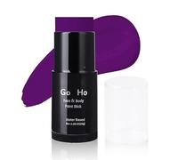 Go Ho Water Based Purple Face Paint Stick Washable (1.06 Oz),Non-toxic Cream Body Paint,Full-coverage Face Body Paint Makeup Stick for Adults Children Theater Halloween SFX Cosplay