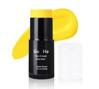 Go Ho Water Based Yellow Face Paint Stick Washable (1.06 Oz),Non-toxic Cream Body Paint,Full-coverage Face Body Paint Makeup Stick for Adults Children Theater Halloween SFX Cosplay