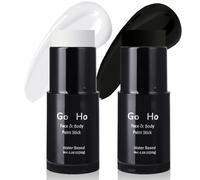 Go Ho White and Black Face Paint Stick,Full-coverage Washable Face Body Paint for Halloween Cosplay Skull Zombie Vampire Skeleton Clown SFX Makeup