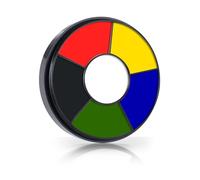 Go Ho White Black Red Yellow Blue Green Face Body Paint for Halloween SFX Make up,6 Colors Face Paint Wheel for Special Effects,Zombie Vampire Skeleton Halloween Costume Clown Makeup Body Paint