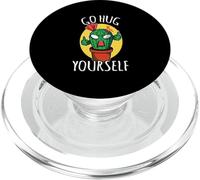 Go Hug Yourself Funny Succulent Sarcastic Humor Cactus PopSockets PopGrip for MagSafe