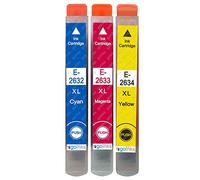 Go Inks 1 C/M/Y Set of 3 Ink Cartridges to replace Epson T2636 (26XL Series) C/M/Y Compatible/non-OEM for Epson Expression Premium Printers (3 Inks)