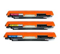 Go Inks 1 C/M/Y Set of 3 Laser Toner Cartridges to replace HP CE311A/CE312A/CE313A Compatible/non-OEM for use with HP Colour LaserJet, Laserjet Pro & TopShot Laserjet Printers (3 Toners)