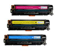 Go Inks 1 C/M/Y Set of 3 Laser Toner Cartridges to replace HP CE411A/CE412A/CE413A (305A) Compatible/non-OEM for use with HP Laserjet Pro 300/400 Color Printers (3 Toners)