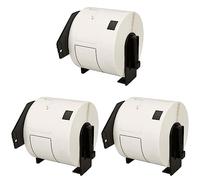 Go Inks 1 Compatible Roll of Labels to Replace Brother B-L-DK11202-1 (Labels: 300, Size: 62 x 100 mm),White (Pack of 3)