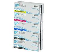 Go Inks® 1 Set of 4 + Extra Black Laser Toner Cartridges to replace HP CF400X/CF401A/CF402A/CF403A (201X & 201A) Compatible/non-OEM for HP Colour Laserjet Pro Printers (5 Toners)