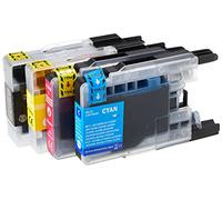 1 Set of Ink Cartridges to replace Brother LC1240 Compatible/non-OEM by Go Inks (4 Inks) Black/Cyan/Magenta
