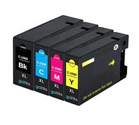 Go Inks 1 Set of 4 Ink Cartridges to replace Canon PGI-1500XL Compatible/non-OEM for PIXMA Printers (4 Inks)