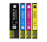 Go Inks 1 Set of 4 Ink Cartridges to replace Epson T3596 (35XL Series) Compatible/non-OEM for Epson Expression Home Printers (4 Inks)