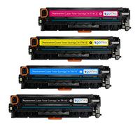 Go Inks 1 XL Set of 4 Laser Toner Cartridges to replace HP CF410X, CF411X, CF412X, CF413X Compatible/non-OEM for HP Colour & Pro Laserjet Printers