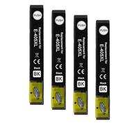 Go Inks® 1 XL Black Ink Cartridge to replace Epson 405XLBk Compatible/non-OEM for Epson WorkForce Printers (Pack of 4)