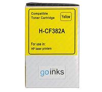 Go Inks 1 Yellow Laser Toner Cartridge to replace HP CF382A Compatible/non-OEM for HP Colour Laserjet Pro Printers